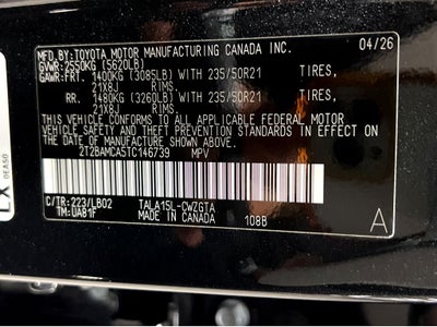 2026 Lexus RX 350 Premium+