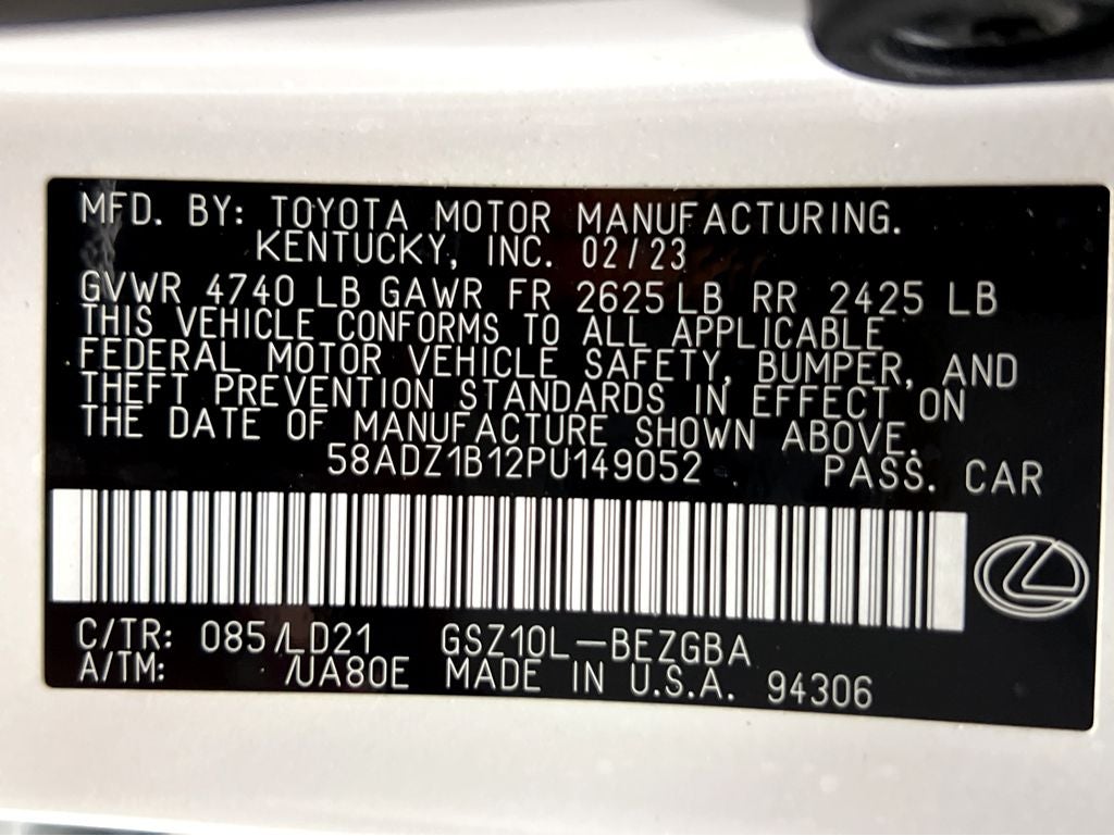 2023 Lexus ES 350 PREMIUM