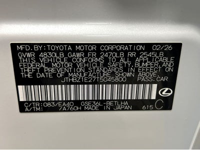 2026 Lexus IS 350 F SPORT Design