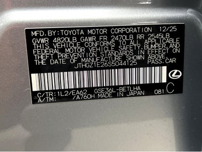 2025 Lexus IS 350 F SPORT