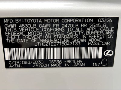 2026 Lexus IS 350 F SPORT