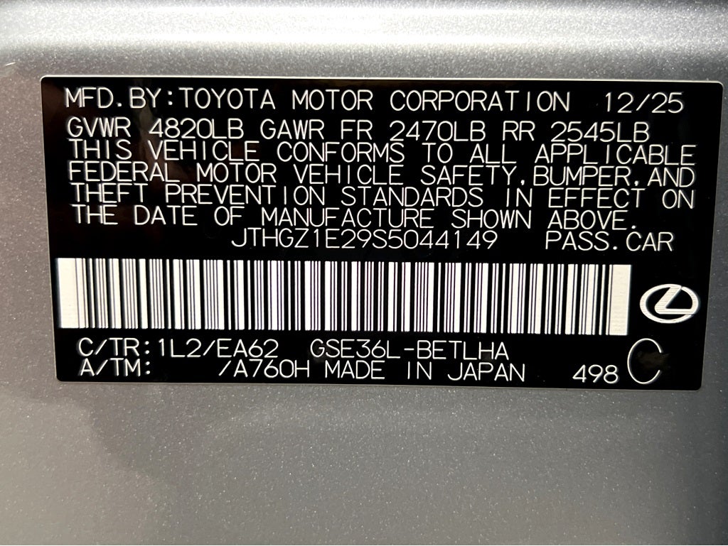 2025 Lexus IS 350 F SPORT