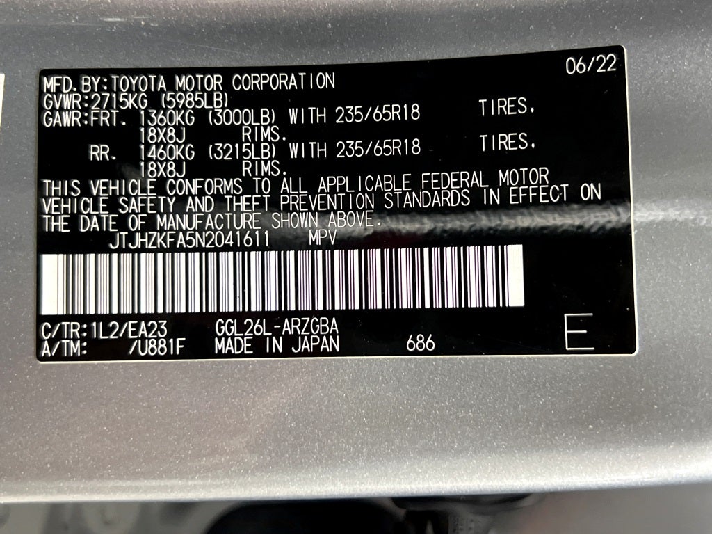 2022 Lexus RX 350L Premium