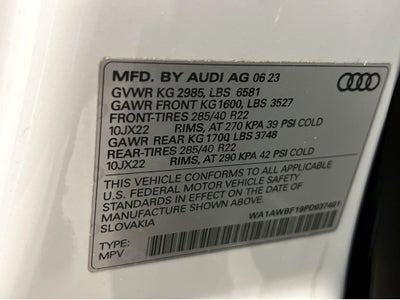 2023 Audi SQ8 4.0T Premium Plus quattro