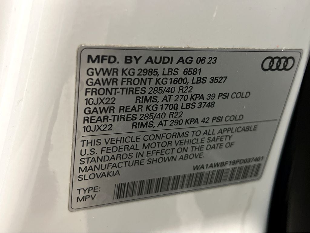 2023 Audi SQ8 4.0T Premium Plus quattro